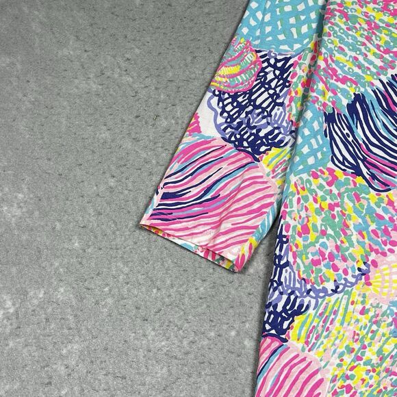 Lilly Pulitzer Dress Womens Large Multicolored Ali Dress Multi Roar of the Seas - Picture 3 of 12